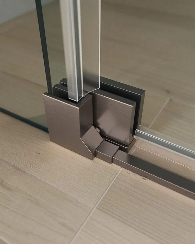 Душевой уголок Cezares Slider AH 1 100-80/90 C GM профиль оружейная сталь, стекло прозрачное Sancos — официальный сайт