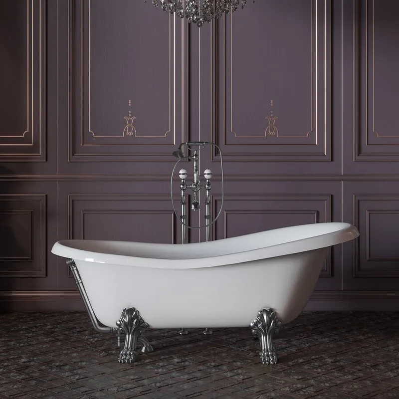 Ванна из искусственного камня Migliore Bella 26917 170x80 см, левая, отдельностоящая, белая, овальна Sancos — официальный сайт
