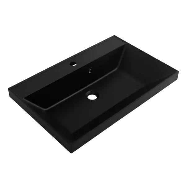 Мебельная раковина BelBagno BB700/450-LV-ART-AST-NERO черная матовая Sancos — Оригинал