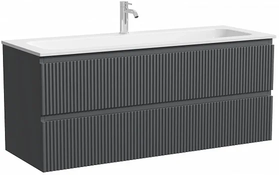 Тумба под раковину Sancos Snob R 120 подвесная матовый антрацит, SNR120MDH Sancos — Оригинал