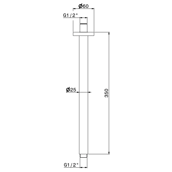 Кронштейн для верхнего душа Newform X-Steel 316 29391X.59.064, оружейная сталь Sancos — официальный сайт