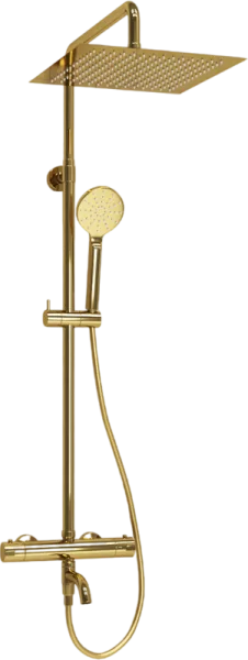 Душевая стойка Wasserkraft Sauer A188.261.207.PG Thermo, с термостатом, золото Sancos — Оригинал