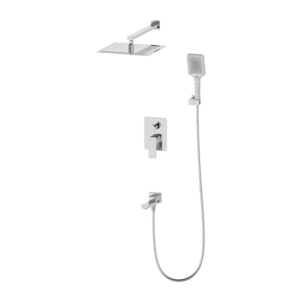 Душевой комплект Oliveeka D OL-939003-BN С ВНУТРЕННЕЙ ЧАСТЬЮ, никель матовый Sancos — Оригинал