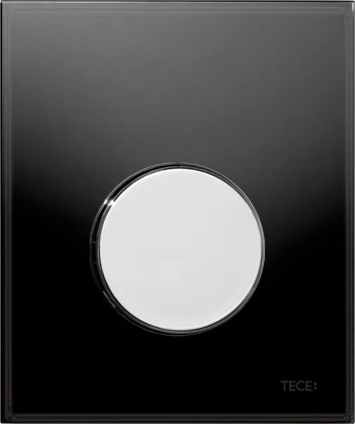 Кнопка смыва TECE Loop Urinal 9242656 черное стекло, кнопка хром Sancos — Оригинал