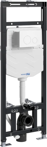 Система инсталляции для унитазов Wasserkraft Alme 15TLT.010.ME.WM02, с кнопкой смыва матовой белой Sancos — Оригинал