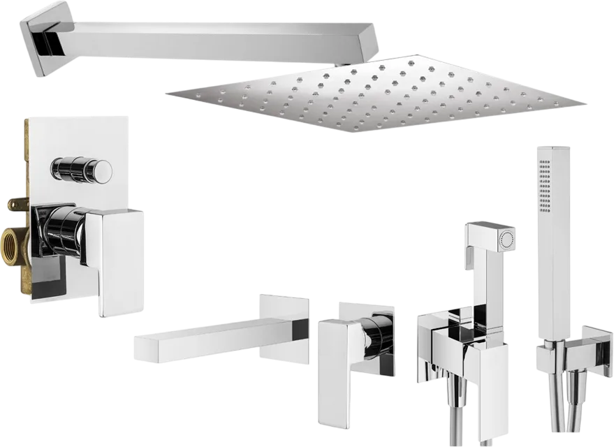 Комплект для ванной Plumberia Selection Tag KITZTG15CR220 С ВНУТРЕННЕЙ ЧАСТЬЮ, хром Sancos — официальный сайт