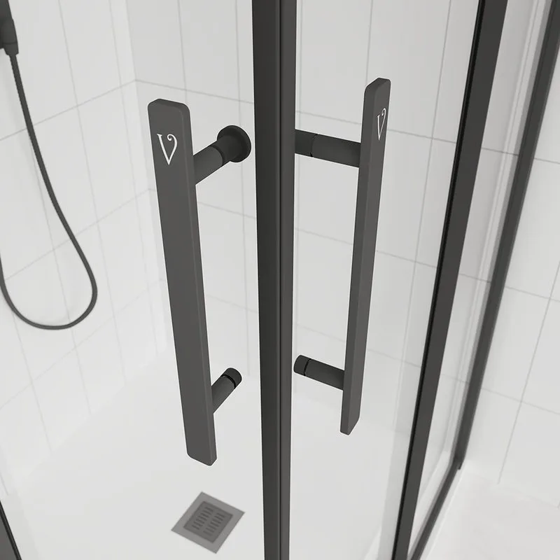 Душевой уголок Veconi Evo 300 B 120х80 см, профиль матовый черный, стекло прозрачное Sancos — официальный сайт