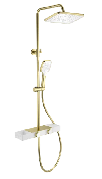 Душевая стойка Wonzon & Woghand Shelf WW-B3552-BG, брашированное золото Sancos — Оригинал