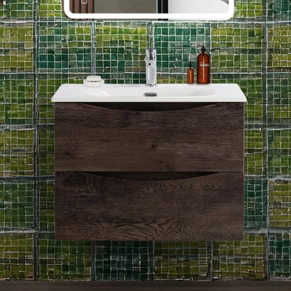 Тумба под раковину без столешницы BelBagno Marino-cer-n 70 подвесная, rovere nature grigio Sancos — Оригинал