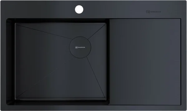 Мойка кухонная Omoikiri Akisame 86-L Side-GB графит Sancos — Оригинал