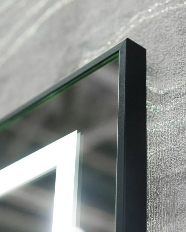 Зеркало BelBagno Kraft 90x70 с подсветкой, с подогревом, черный Sancos — официальный сайт
