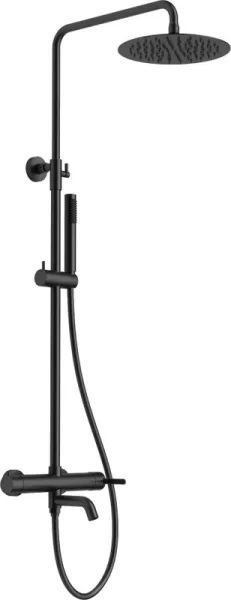 Душевая стойка AltroBagno Unione 030209 NeOp, матовая черная Sancos — Оригинал