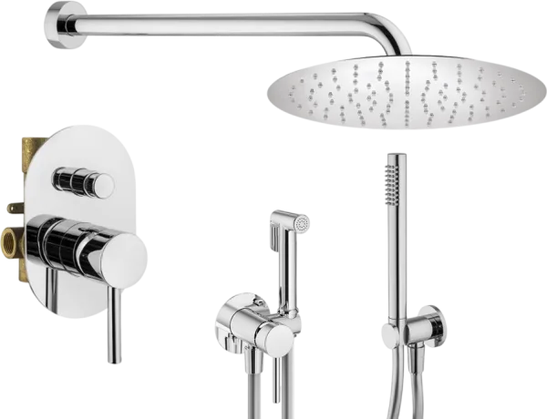 Комплект для ванной Plumberia Selection Ixo KITZXO15CR С ВНУТРЕННЕЙ ЧАСТЬЮ, хром Sancos — Оригинал