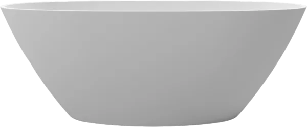 Ванна из искусственного камня WHITECROSS Onyx B 160x75 см, отдельностоящая, матовая белая, овальная, Sancos — Оригинал
