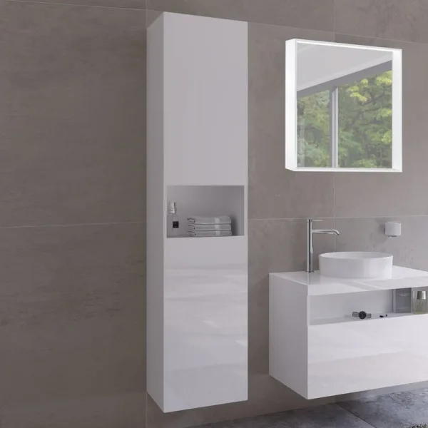 Шкаф-пенал для ванной Keuco Stageline 32831 L, белый Sancos — Оригинал