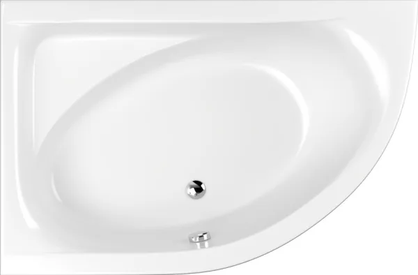 Акриловая ванна WHITECROSS Aquarella 170x110 см, левая, пристенная, белая Sancos — Оригинал