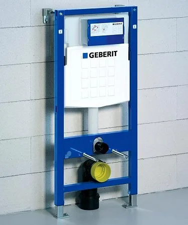Система инсталляции для унитазов Geberit Duofix UP 320 111.300.00.5, кнопка белая, глянцевый хром Sancos — официальный сайт