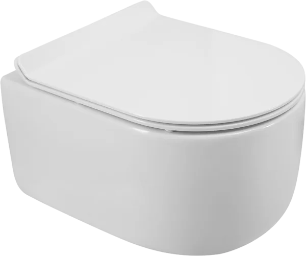 Унитаз подвесной BelBagno Soft BB084CH-TOR BB2011SC с микролифтом, безободковый, белый Sancos — Оригинал