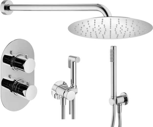Комплект для ванной Plumberia Selection Ixo KITZXOT18CR С ВНУТРЕННЕЙ ЧАСТЬЮ, хром Sancos — Оригинал