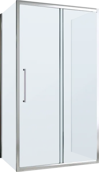 Душевой уголок Abber Schwarzer Diamant AG30110MH-S50M-S50M 110x50, профиль хром, стекло матовое Sancos — Оригинал