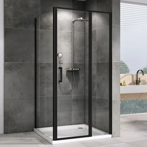 Душевой уголок Abber Sonnenstrand AG04120BS-S70B 120x70, профиль черный, стекло прозрачное Sancos — официальный сайт