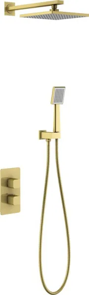 Душевой комплект Timo Petruma SX-5059/17SM, С ВНУТРЕННЕЙ ЧАСТЬЮ, с термостатом, золото Sancos — Оригинал