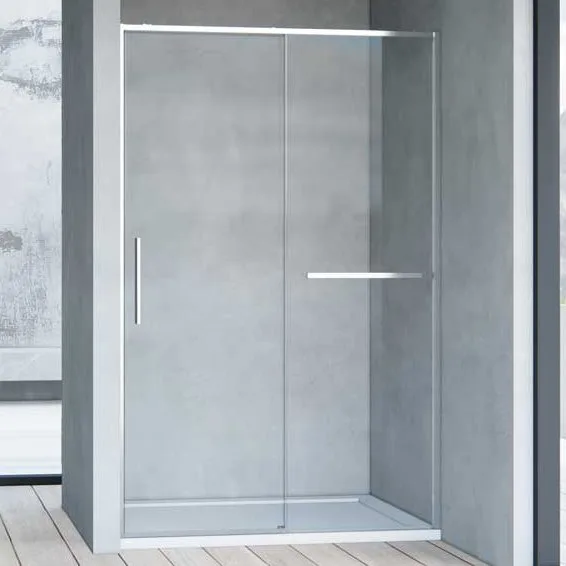 Душевая дверь в нишу Vincea Slim Soft VDS-1SS100CL 100 см, профиль хром, стекло прозрачное Sancos — Оригинал