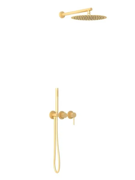 Душевой комплект Vincea Groove VSFW-4G01BG4 С ВНУТРЕННЕЙ ЧАСТЬЮ, брашированное золото Sancos — Оригинал