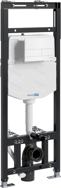 Система инсталляции для унитазов Wasserkraft Alme 15TLT.010.ME.WH04, с кнопкой смыва белой Sancos — Оригинал