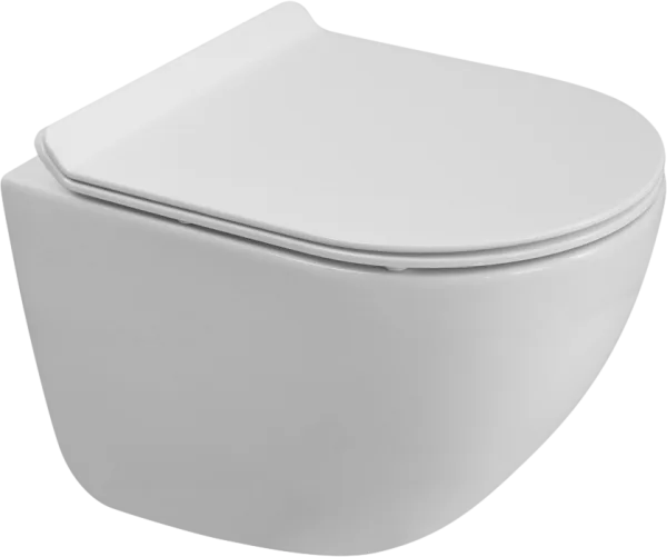 Унитаз подвесной BelBagno Amanda BB051CH-TOR-FC BB2011SC с микролифтом, безободковый, белый Sancos — Оригинал