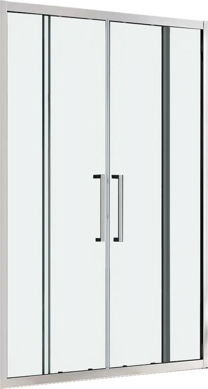 Душевая дверь в нишу Abber Schwarzer Diamant AG33180H 180 см, профиль хром, стекло прозрачное Sancos — официальный сайт