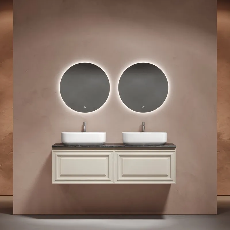Тумба с раковиной Sancos Very 160 beige soft, столешница черный мрамор TT160A1X, раковина CN5043 Sancos — официальный сайт