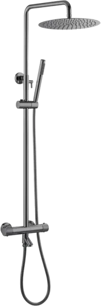 Душевая стойка Boheme Uno 468-T-SGM, shine gun metal Sancos — Оригинал