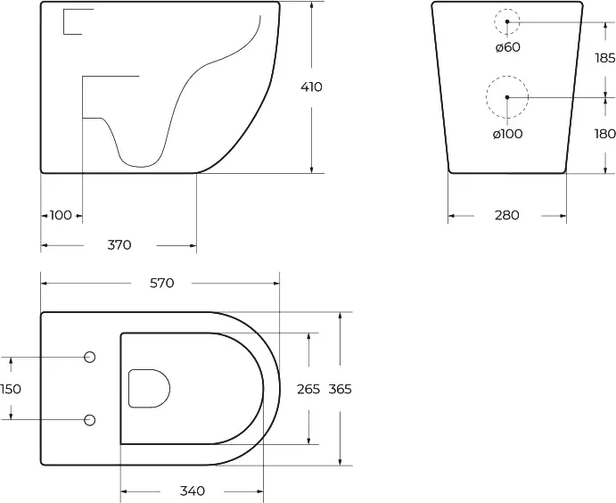 Чаша для унитаза приставного BelBagno Sfera-r BB2141CBR/SC Sancos — официальный сайт