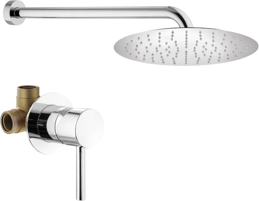 Душевой комплект Plumberia Selection Ixo KITXO01CRKING С ВНУТРЕННЕЙ ЧАСТЬЮ, хром Sancos — официальный сайт