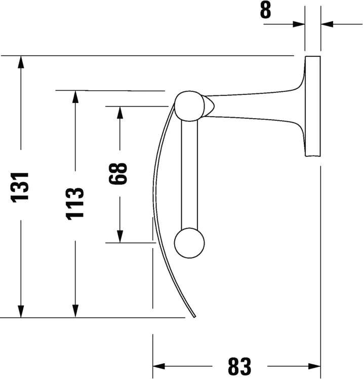 Держатель туалетной бумаги Duravit Starck T 0099404600 черный, с крышкой Sancos — официальный сайт