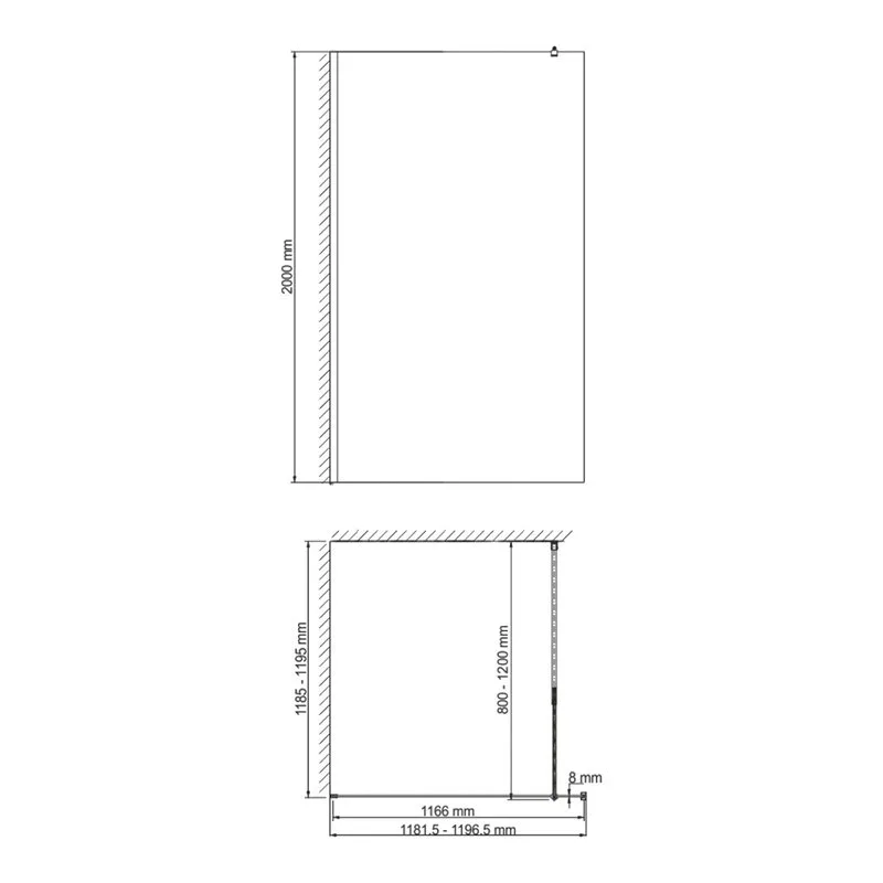 Душевая перегородка Wasserkraft Rur 30W 120 см, профиль хром, стекло текстурное Sancos — официальный сайт