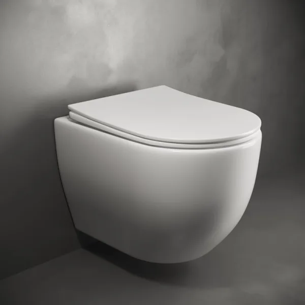 Унитаз подвесной Ceramicanova Mia Rimless CN1805 Sancos — Оригинал