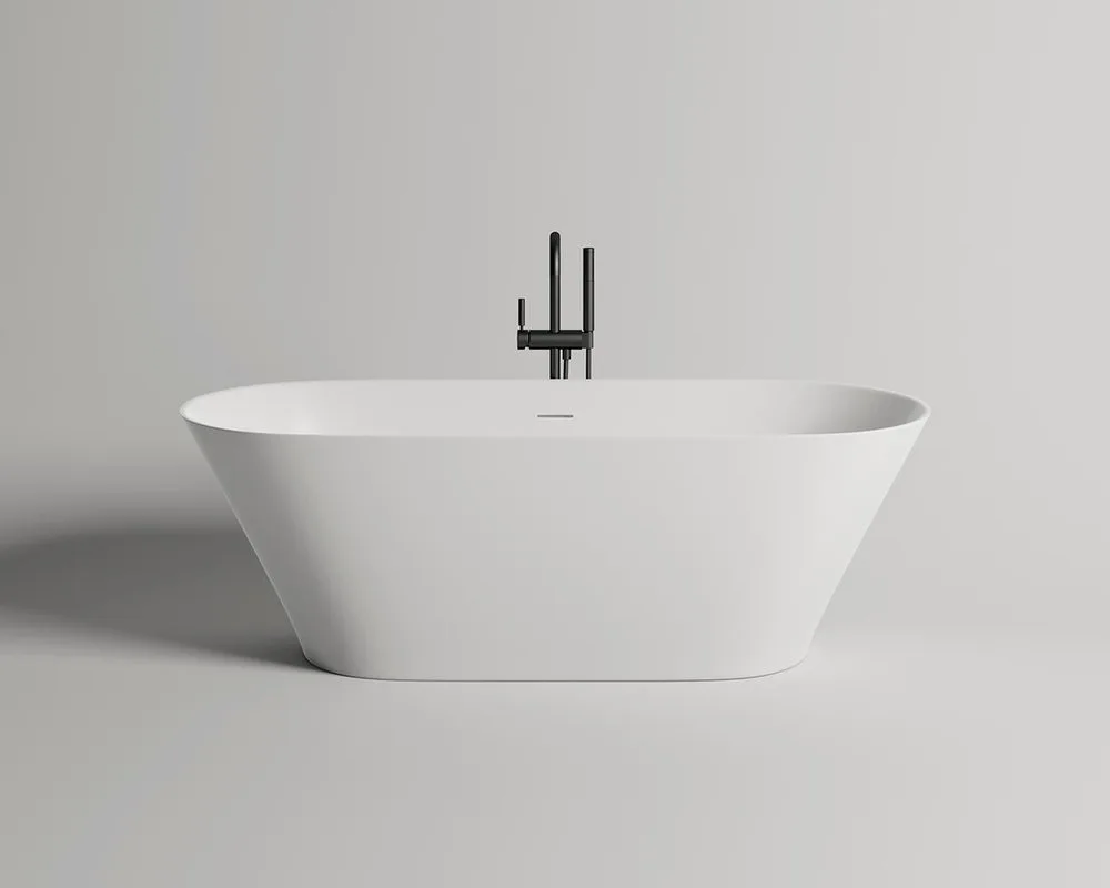 Ванна из искусственного камня Salini Mona S-Sense 180x80 см, отдельностоящая, белая, овальная, со сл Sancos — официальный сайт