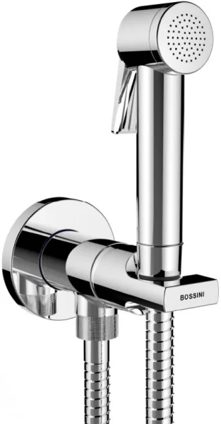 Гигиенический душ Bossini Paloma Flat E34001B.030 со смесителем, С ВНУТРЕННЕЙ ЧАСТЬЮ, хром Sancos — Оригинал