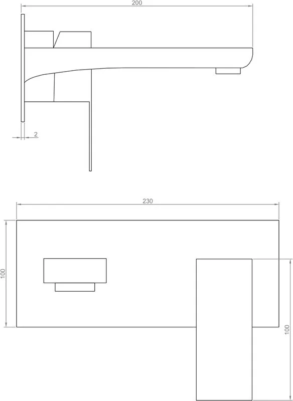 Смеситель для раковины RGW Shower Panels SP-46B С ВНУТРЕННЕЙ ЧАСТЬЮ, черный Sancos — официальный сайт