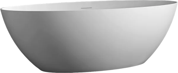 Акриловая ванна Abber AB9374-1.8 180x85 см, отдельностоящая, белая матовая, овальная, с каркасом, со Sancos — Оригинал