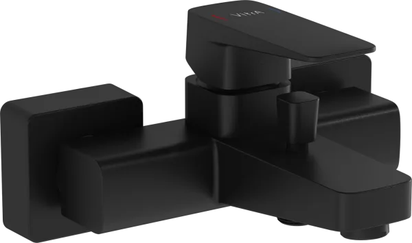 Смеситель для ванны с душем VitrA Root Square A4273736EXP, черный Sancos — Оригинал