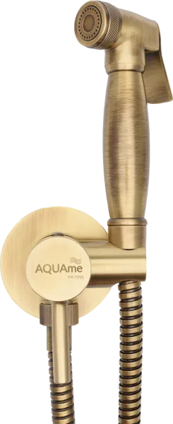 Гигиенический душ AQUAme AQM6010OB, со смесителем, С ВНУТРЕННЕЙ ЧАСТЬЮ, old bronze Sancos — Оригинал