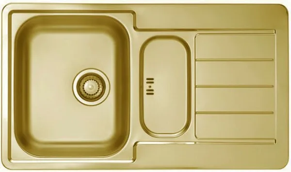 Мойка LINE 30 MONARCH GOLD 860X500  в компл. с выпуском без сифона, , Sancos — Оригинал