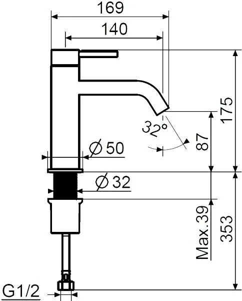 Смеситель для раковины Plumberia Selection Ixo XO0053CS брашированный хром Sancos — официальный сайт