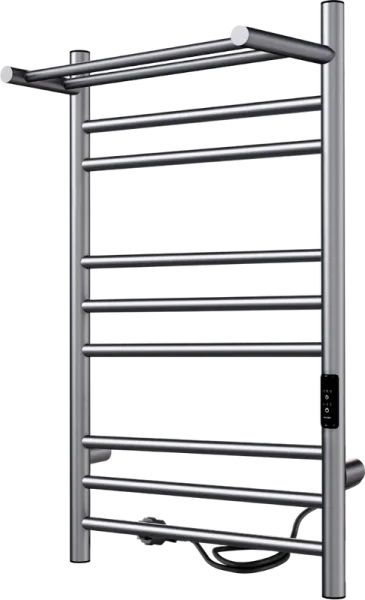 Полотенцесушитель электрический Indigo Line Trinity LСLTE80-50PGFMRt с полкой, graphite metallic Sancos — Оригинал