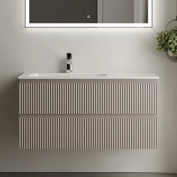 Тумба с раковиной Sancos Snob R 100 см, L, doha soft Sancos — Оригинал