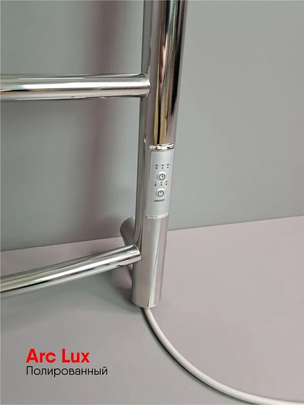 Полотенцесушитель электрический Indigo Arc Lux LCALE60-40Rt серебристый Sancos — официальный сайт