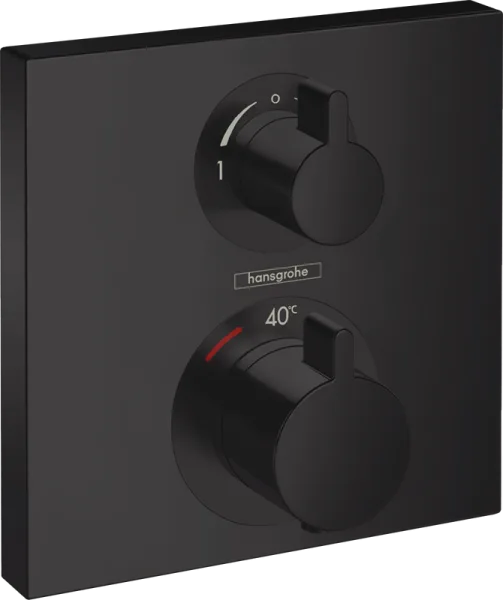 Термостатический смеситель встраиваемый Hansgrohe Ecostat Square 15714670, для душа, матовый черный Sancos — Оригинал